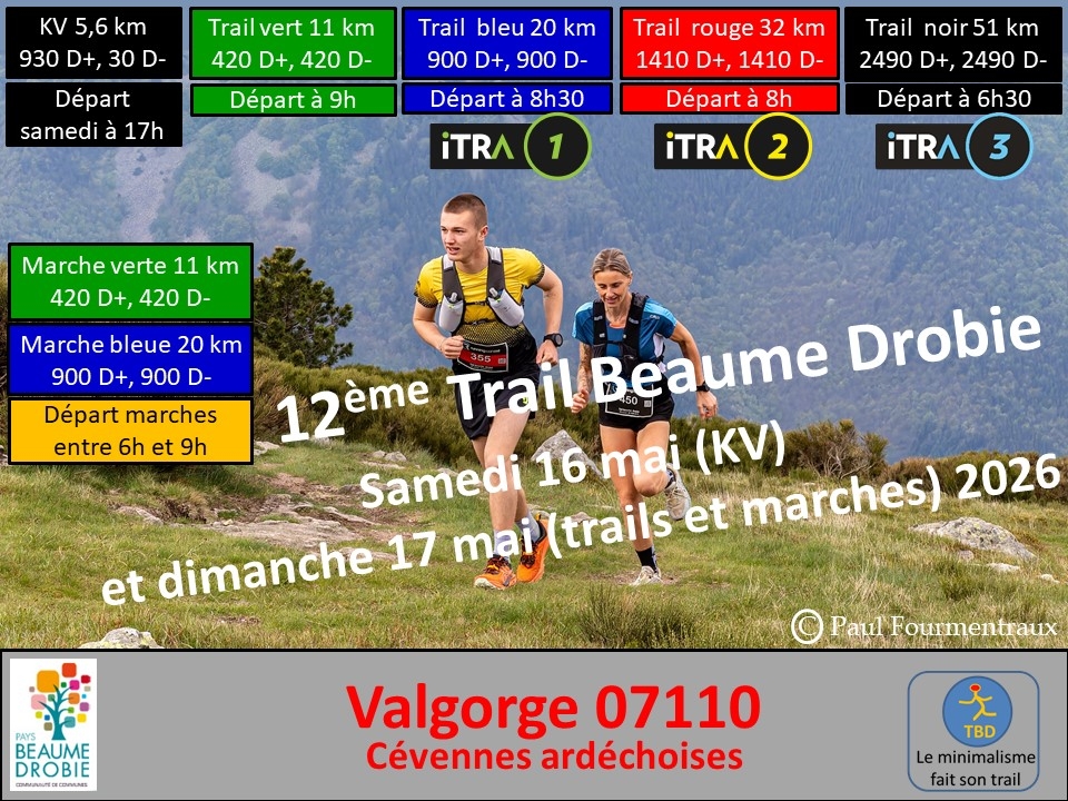 Logo Trail Beaume Drobie 2026
